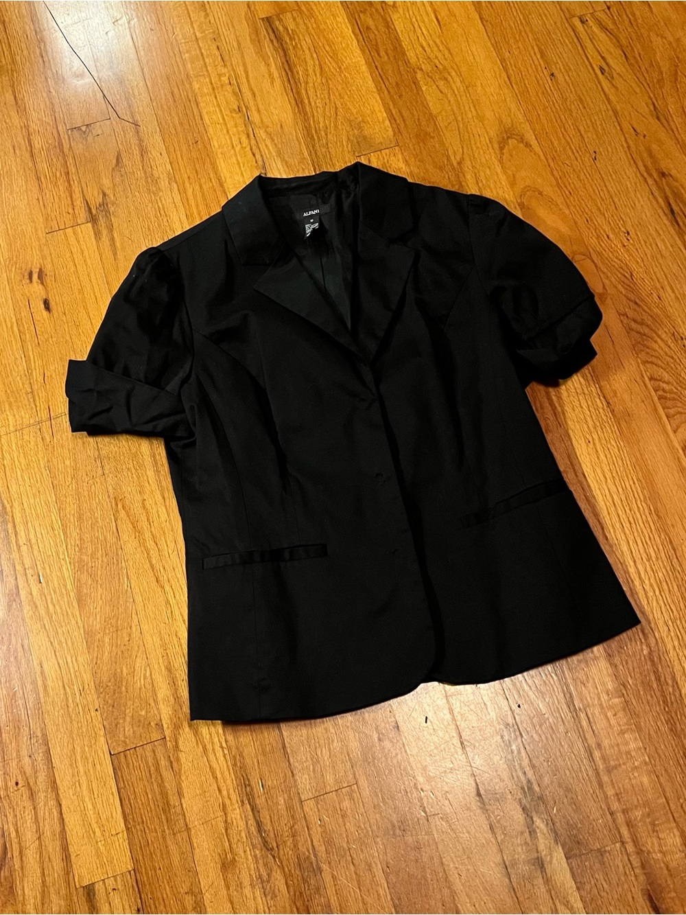 Alfani Black Short-Sleeve Suit Jacket